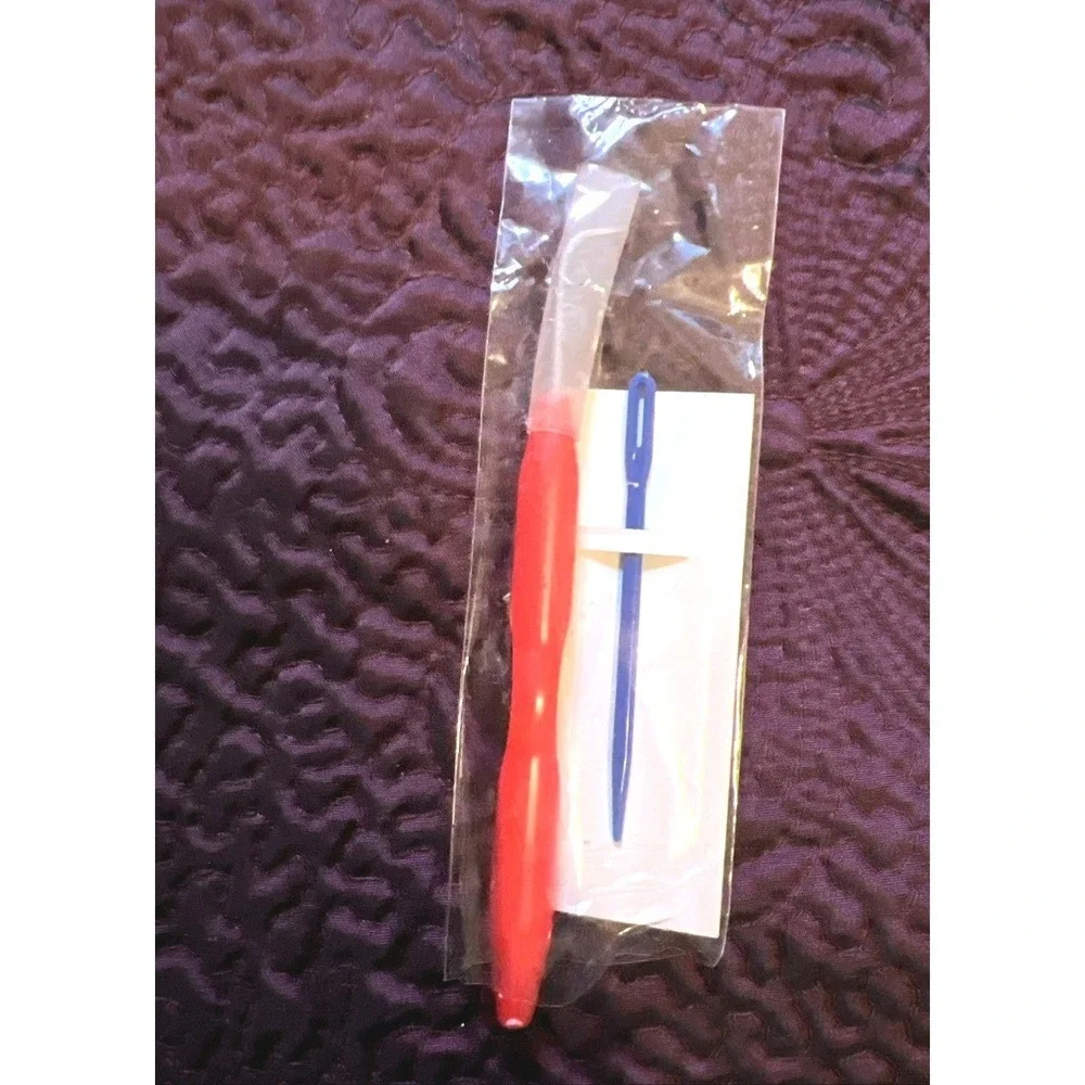 Complete Provo Craft Knifty Knitter Round Loom Set 4 Looms Bag Tools 2003 Vtg.